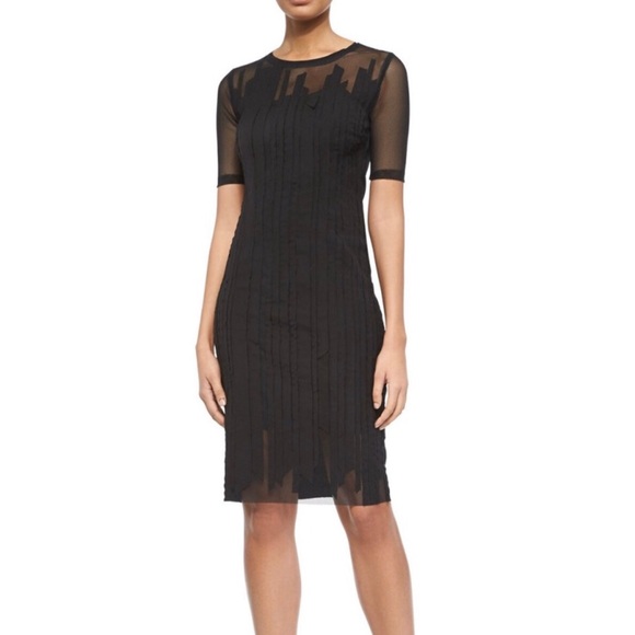 Elie Tahari Dresses & Skirts - Elie Tahari Marianna Black Mesh Fitted Dress 2